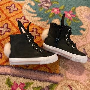 High top bunny shoes